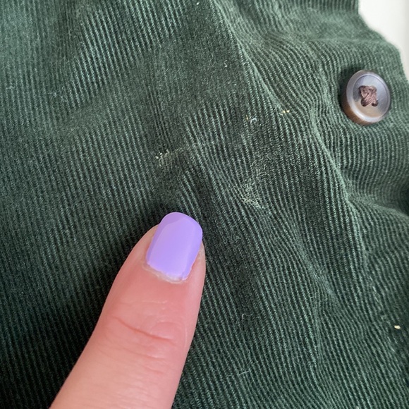 Uniqlo Green Corduroy Button Up Long Sleeve Shirt - Picture 3 of 5